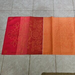 RARE LUXURY LE JACQUARD FRANCAIS CORNELIAN 108" TABLE RUNNER CENTERPIECE FRANCE
